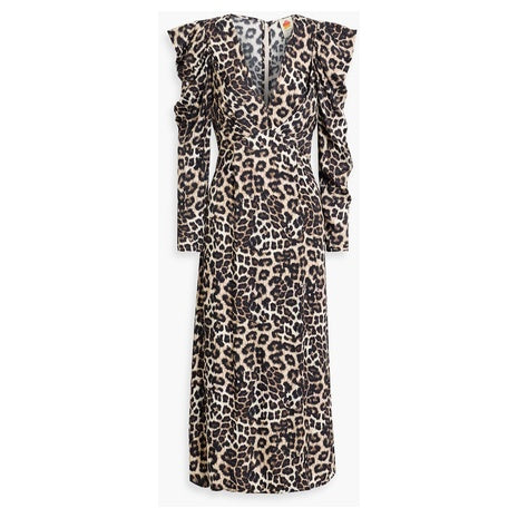 Leopard Print Midi Dress
