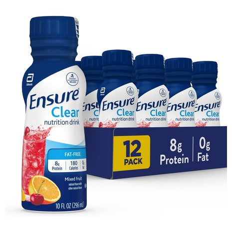 12-Pack Ensure Clear Mixed Fruit Nutritional Drink (OU-D)