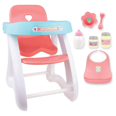 Doll High Chair Play Set