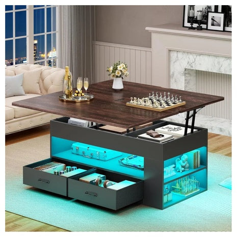 Ivy Bronx 4-in-1 Lift Top Coffee Tables With Storage