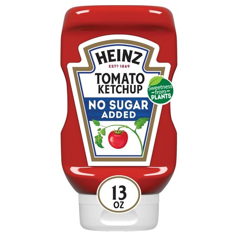 Heinz Tomato Ketchup with No Sugar Added (13oz)