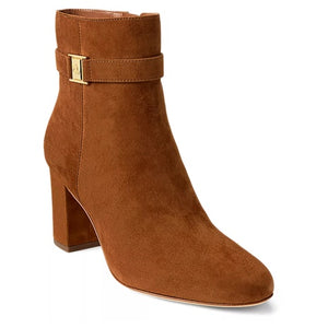 Ralph Lauren Women's Kellie Suede Heel Booties