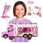 Girls Remote Control Food Truck w/ Food & Tableware Set
