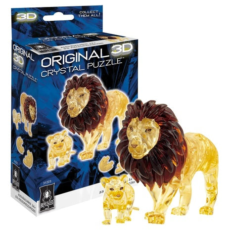 Bepuzzled 3D Crystal Lion & Baby Puzzle