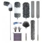 12-Piece Microfiber Feather Duster With Extension Pole