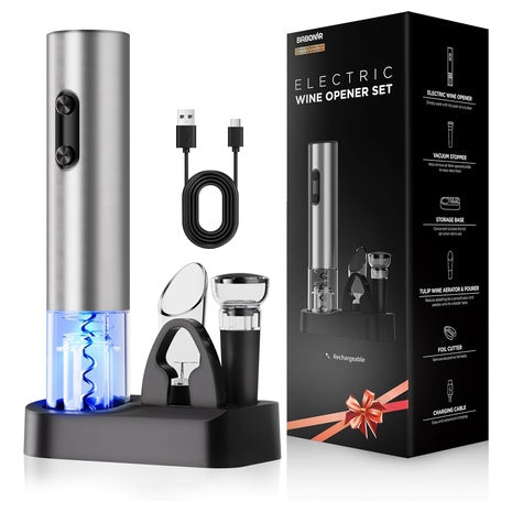 Electric Wine Opener Gift Set