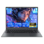 RNRUO 14" FHD Laptop (Pentium Gold 6500Y / 32GB RAM / 512GB SSD)