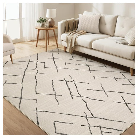 5x7 Washable Boho Moroccan Area Rug