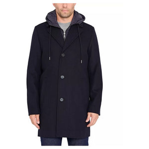 Sam Edelman Men's Single Breasted Wool Coat