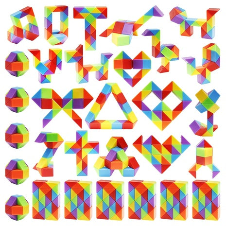 30-Pack Snake Cube Fidget Toys