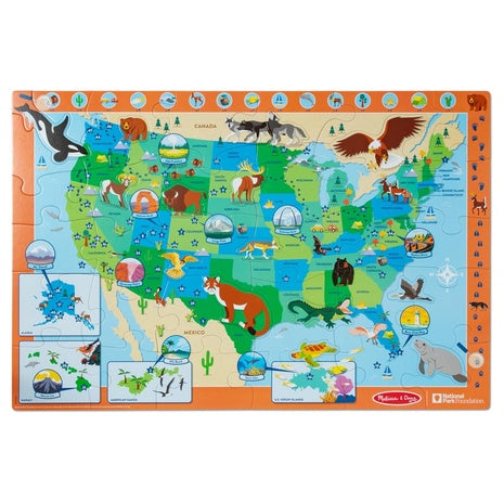 Melissa & Doug National Parks U.S.A. Map Floor Puzzle (45-Pieces)