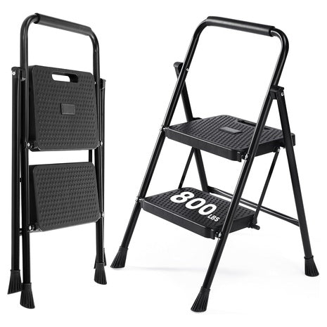 2 Step 800LBS Folding Step Stool