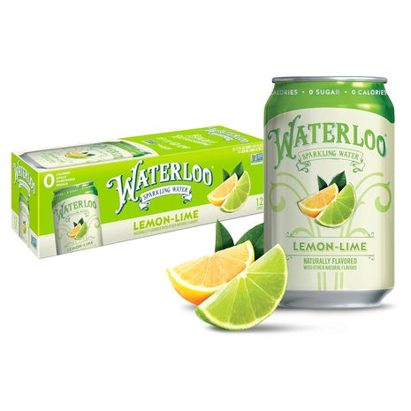 12 Cans Waterloo Sparkling Water