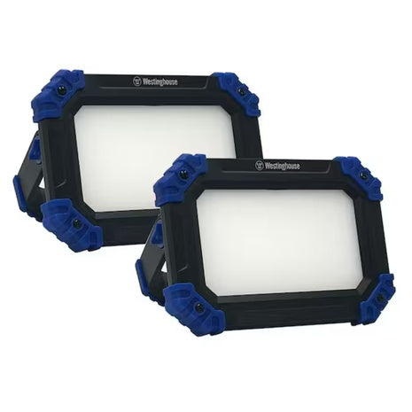 2-Pack Westinghouse 2000 Lumens LED Rechargeable Portable Work Light