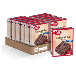 12-Pack Betty Crocker Super Moist Chocolate Fudge Cake Mix (OU-D)