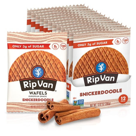 12-Pack Rip Van Wafels Snickerdoodle Stroopwafels (OU-D)