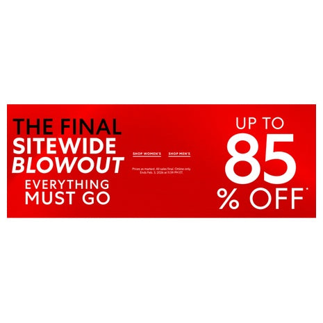 Up to 85% Off Saks OFF 5TH’s Final Sitewide Blowout Sale!