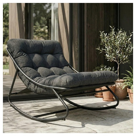 Grand Patio Rocking Lounge Chair With Cushion