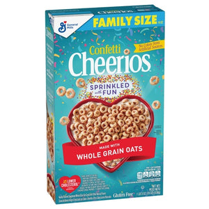 Family Size Box Confetti Cheerios Cereal