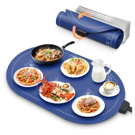 Food Warming Mat with Adjustable Temperature & Timer