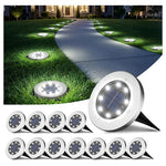12-Pack 8 LED Garden Outdoor Waterproof Solar Lights