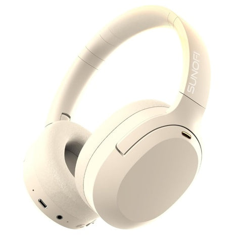 SunoFi Hybrid Active Noise Cancelling Bluetooth Headphones With Mic