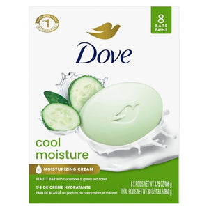 8 Dove Cool Moisture Beauty Bar Soap
