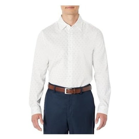 Amazon Essentials Men's Regular Fit Stretch Dress Shirt (X-Small)