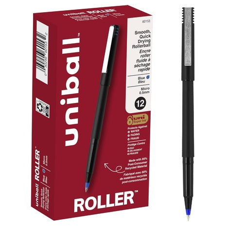 12-Pack Uni-Ball Uni Roller Ball Stick Pens
