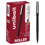 12-Pack Uniball Blue Rollerball Pens