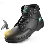 SKPRO Men's Water-Resistant Leather Steel Toe Work Boots