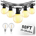 50FT LED Globe Outdoor String Lights with Shatterproof Bulbs