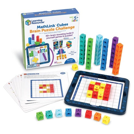 Learning Resources MathLink Cubes Brain Puzzle Challenge