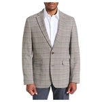 Savile Row Co Men's Charcoal Glen Plaid Blazer