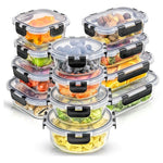 24-Piece JoyJolt Borosilicate Glass Storage Containers with Lids