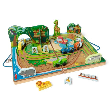Melissa & Doug Disney Take-Along Safari Wooden Play Set