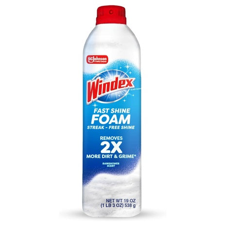 Windex Fast Shine Foam Glass Cleaner Spray