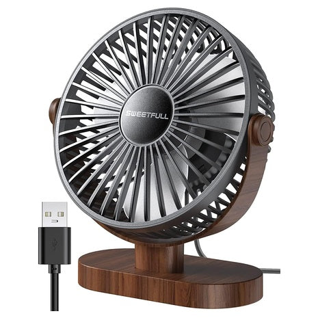 SWEETFULL 6.5" USB Small Desk Fan