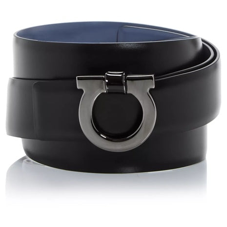 Ferragamo Men's Gancini Reversible Leather Belt