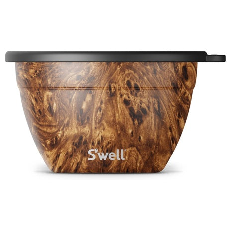 S’well 64oz Stainless Steel Teakwood Salad Bowl Kit