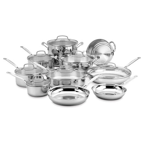 Cuisinart 17-Piece Stainless Steel Cookware Set