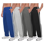 4 Men's Mesh Athletic Sweatpants with Pockets