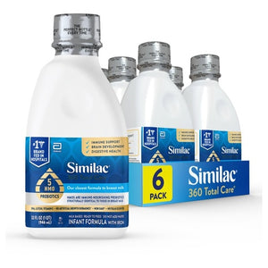 6-Pack Similac 360 Total Care Ready-To-Feed Formula (OU-D, 32oz)