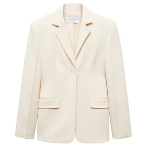 Women's Suit Jacket w/ Decorative Stitching