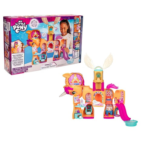 My Little Pony Sunny's Reveal 25"-Tall Transforming Doll Playsets