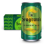 10 Mini Cans Seagrams Ginger Ale