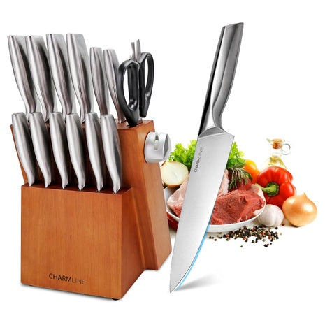 15-Piece Knives Set w/ Block