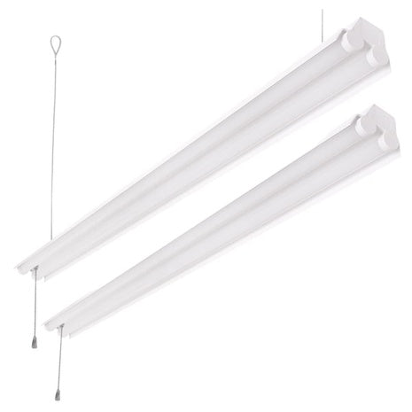 2-Pack Hyper Tough 4ft LED Shop Lights (5000 Lumens)