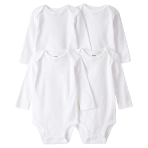 4-Pack Baby Long-Sleeve Bodysuits