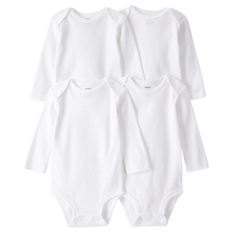 4-Pack Baby Long-Sleeve Bodysuits